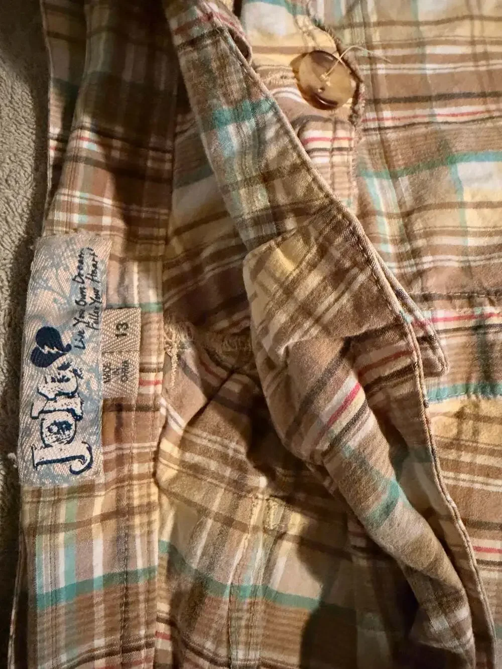 Jolt Plaid Bermuda Shorts Size 13 Multicolor Cotton Cuffed Y2K